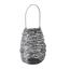 Suport de lumânări InDecor din metal negru, 20 x20 x 27 cm