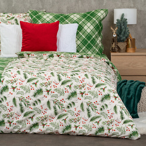 4Home Bombažno posteljnino Scotch green, 140 x 200 cm, 70 x 90 cm