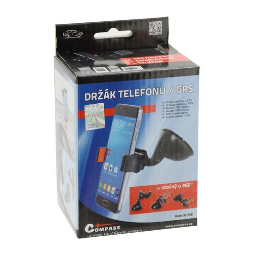 Compass Nosilec za telefon / GPS na prisesku Side,črn