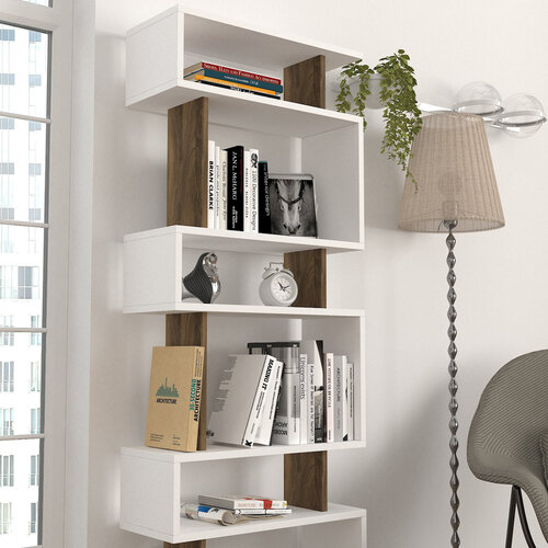 Bloc de bibliotecă White Walnut