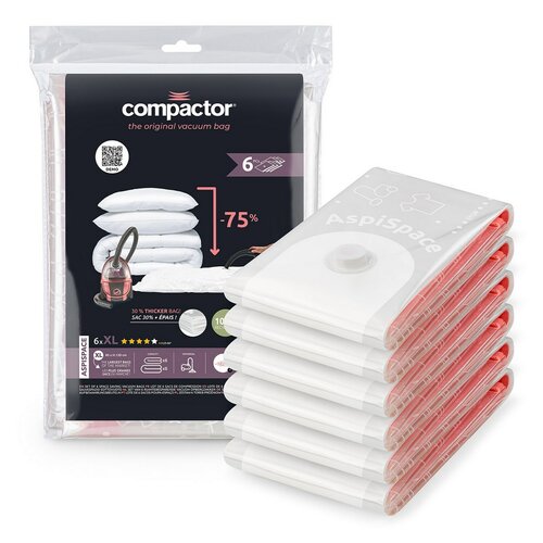 Compactor Set de saci de depozitare sub vidAspispace XL 6 buc., 140 l, 80 x 130 cm