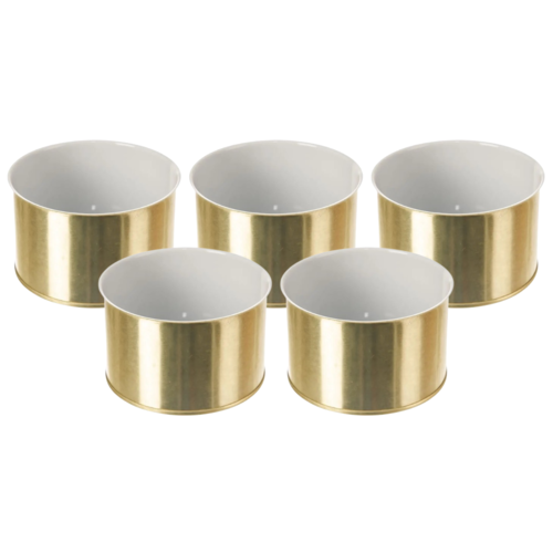 Orion Set de cutii de conserve din tablă zincată,0,5 kg, 5 buc.