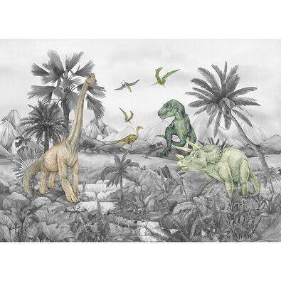 Gyermek fotótapéta Dino 252 x 182 cm, 4 részbőláll.