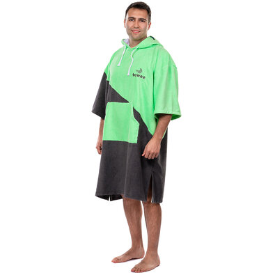 Towee Surf pončo Double zeleno, 80 x 115 cm