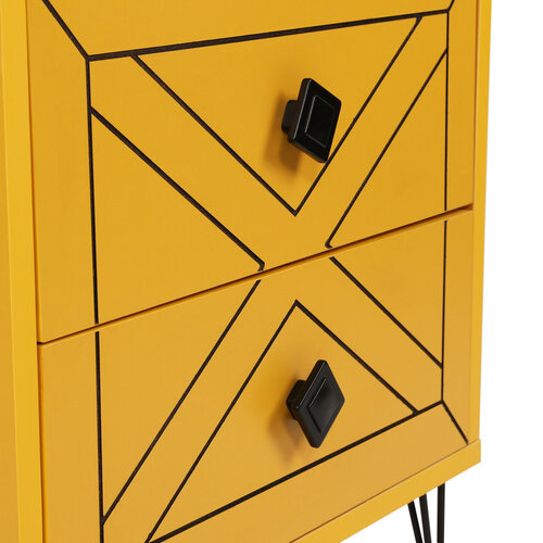 Nočný stolík Luna Yellow