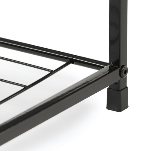 Półka na buty z 2 półkami, stare drewno