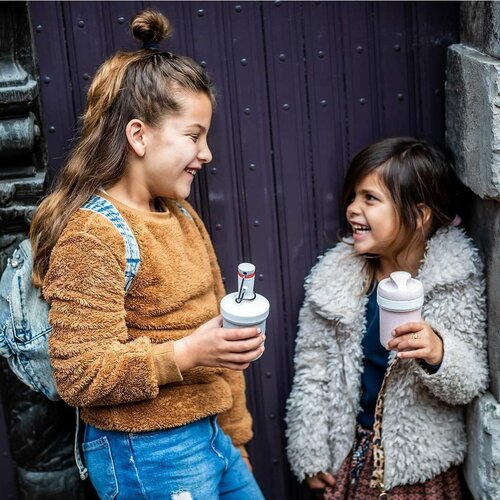 Koziol Láhev na vodu PLOPP TO GO MINI, 200 ml, šedá