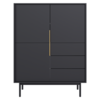 Comoda VIVALA 3D3S, negru