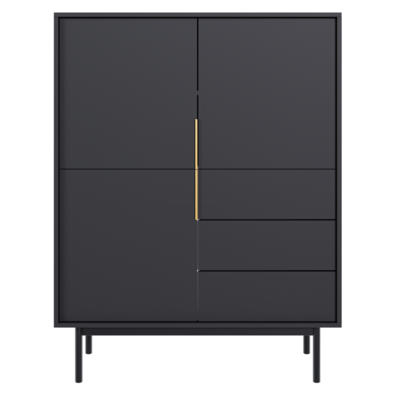 Comoda VIVALA 3D3S, negru