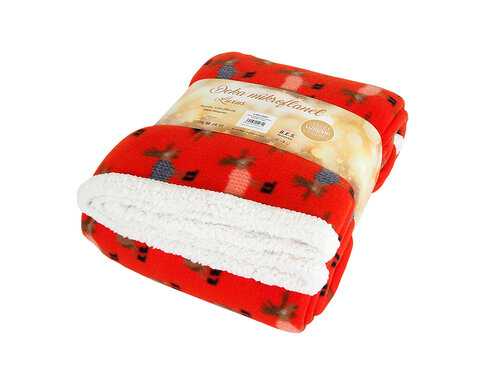 B.E.S. Petrovice Decke Lammfelloptik Buffalo Rentiere, 150 x 200 cm