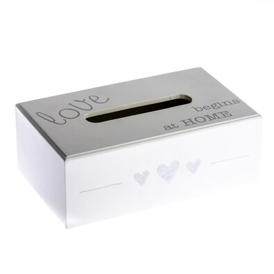 Cutie din lemn pentru șervețele Love begins, 25 x 15 cm