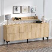Schrank mit Wandregal Stella Sapphire Oak