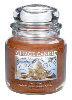 Village Candle Vonná svíčka Čajový dýchánek - Tea Time, 397 g