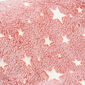 4Home Decke Soft Dreams Stars leuchtend Rot, 150 x 200 cm