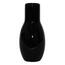 Keramická váza lesklá čierna, 20,5 cm