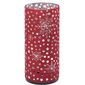 Decorațiune LED de Crăciun Cylinder withsnowflakes, roșu, 7 x 15 cm