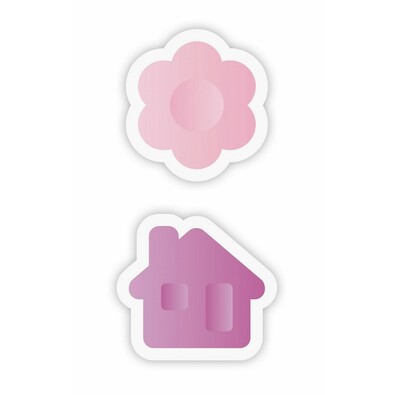 Tescoma DELÍCIA KIDS uniwersalne foremki, wykrawac, kwiatek i domek