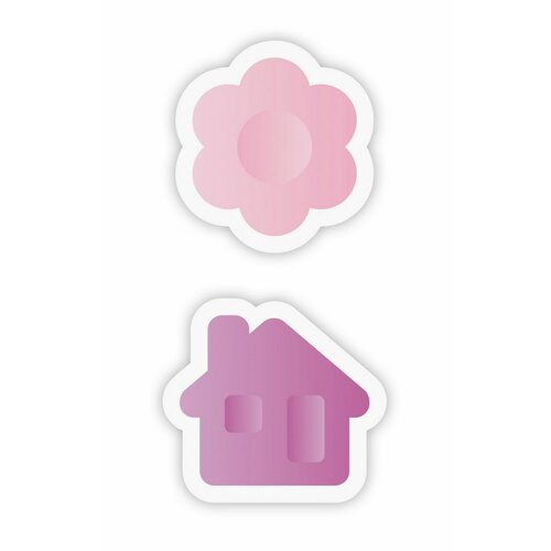 Tescoma DELÍCIA KIDS uniwersalne foremki, wykrawac, kwiatek i domek