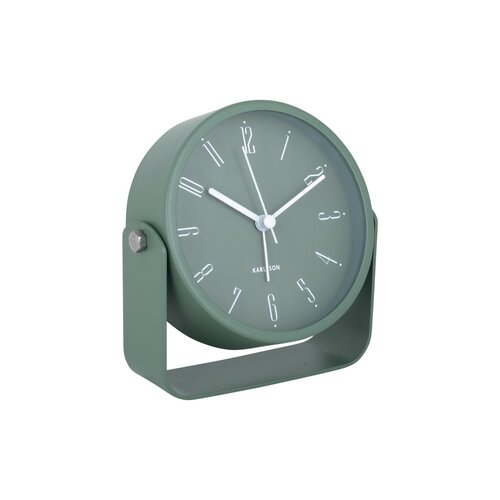 Karlsson 5989GR dizajnový budík zelený, priemer 12cm