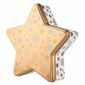 Altom Weihnachtliche Blechdose Golden Snowflakes, 23 x 22 x 6 cm