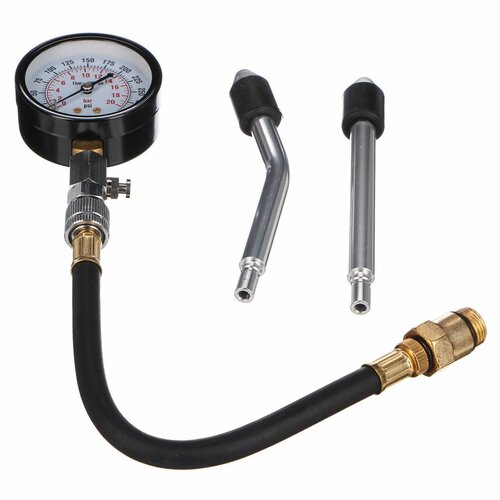 Sixtol Kompressionsprüfgerät für Benzinmotoren MECHANIC ENGINE TESTER 4, 0-20 bar, 4 Stück