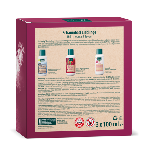 Kneipp Ajándék fürdőhab készlet Boldog fürdőzés, 3x 100 ml