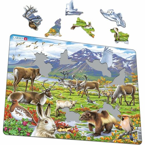 Larsen Puzzle Zvířata ve stepi, 50 dílků