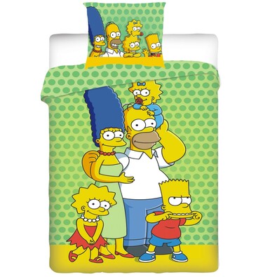 Dětské bavlněné povlečení The Simpsons family 2014, 140 x 200 cm, 70 x 90 cm
