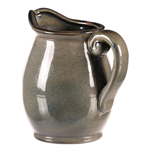 Ceramiczny dzbanek szary, 13 x 14 x 17 cm, mały