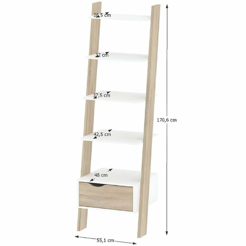 OSLO 75385 regálová jednotka so zásuvkou, dubSonoma