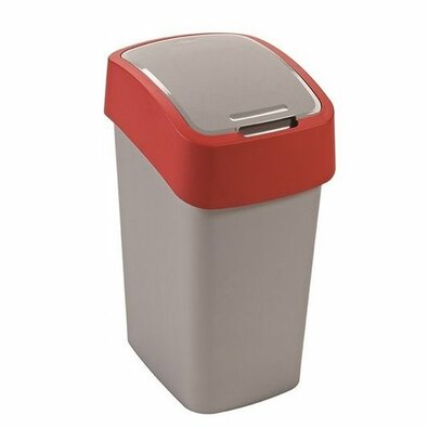 Curver Koš za smeti FLIP BIN 10 l, rdeča