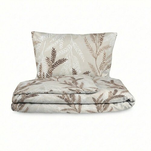 Kvalitex Satin-Bettwäsche Luxury Collection Oksia beige, 220 x 200 cm, 2x 70 x 90 cm