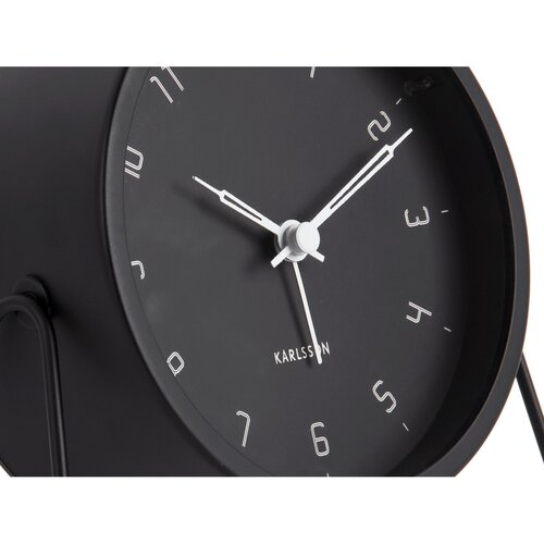 Karlsson 5952BK design ceas cu alarmă 13 cm, negru