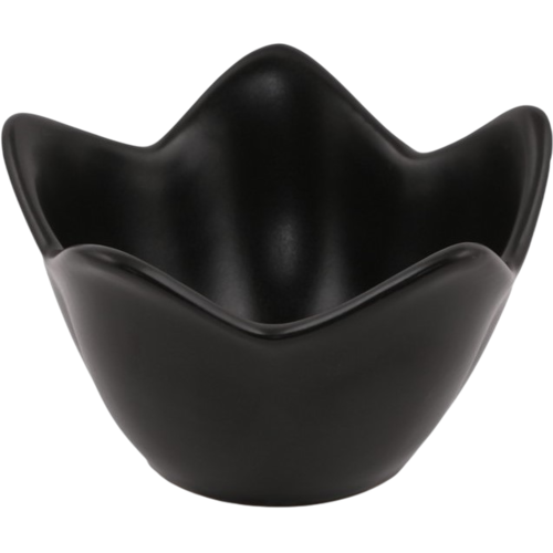 6 darab Lotus kerámia tál 11,8 cm, fekete