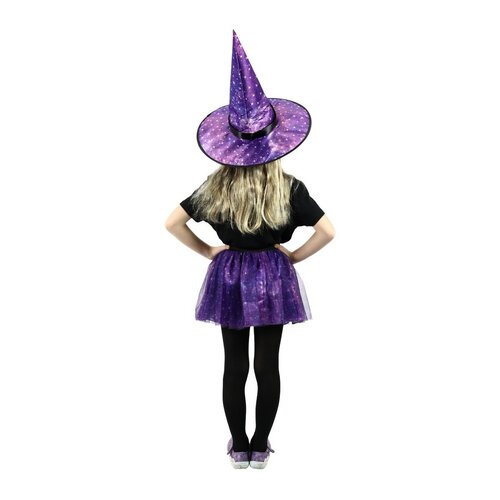 Rappa Detský kostým Čarodejnícka Tutu sukňa s klobúkom