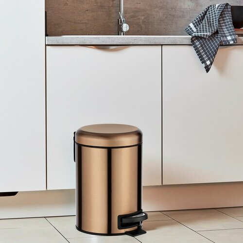 Wenko Педальний смітник Leman 3 л, мідний