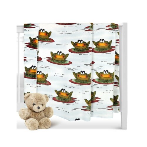 Bellatex Otroška odeja Ella Žaba, 100 x 150 cm