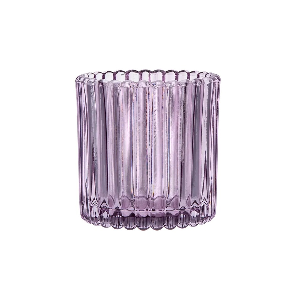 Altom Tealight üveg gyertyatartó teamécseshez, átmérő 7,5 cm, lila, lila, 7,5 cm termék 2. képe