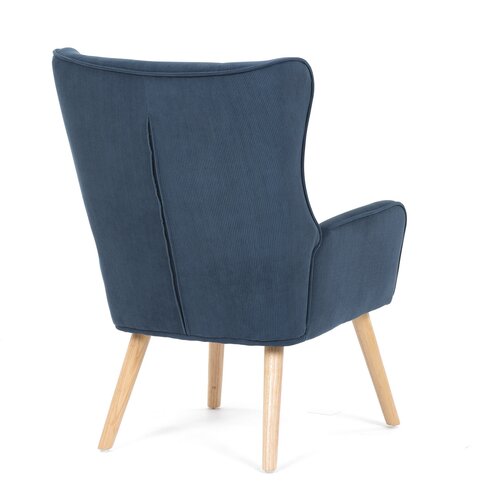 Kreslo ušiak BLUE2, modrá