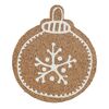 Altom Korková podložka pod hrnček Christmas tree bauble 10,7 x 10 x 0,3 cm, sada 6 ks