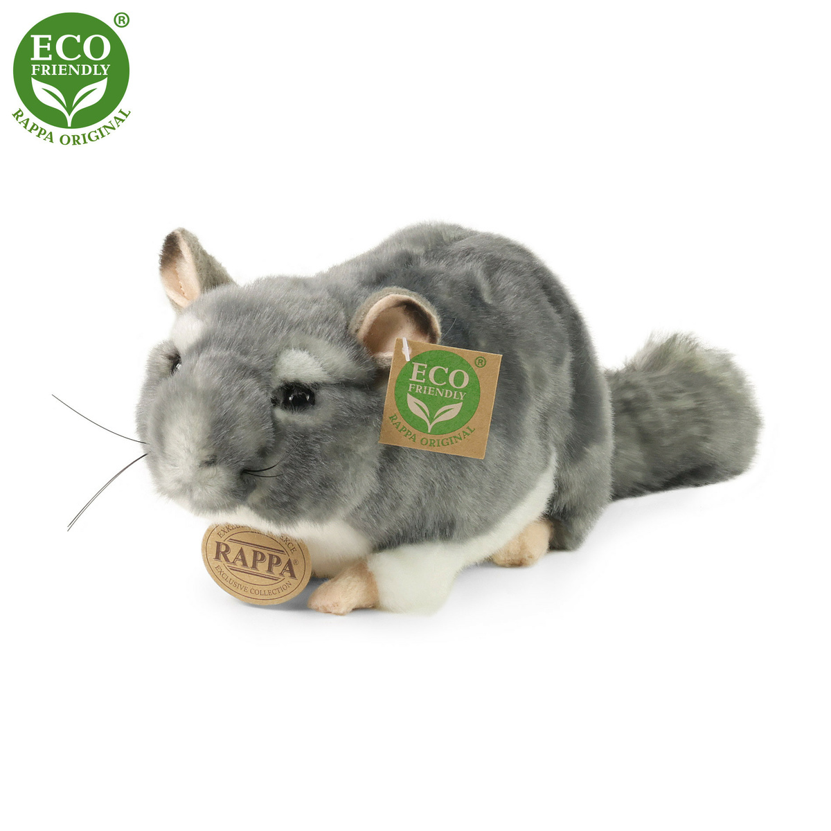 Rappa Plüss csincsilla, 21 cm ECO-FRIENDLY akciós termékkép 1