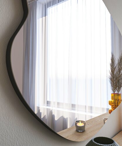 Spiegel Ohho Black 60 x 85 cm