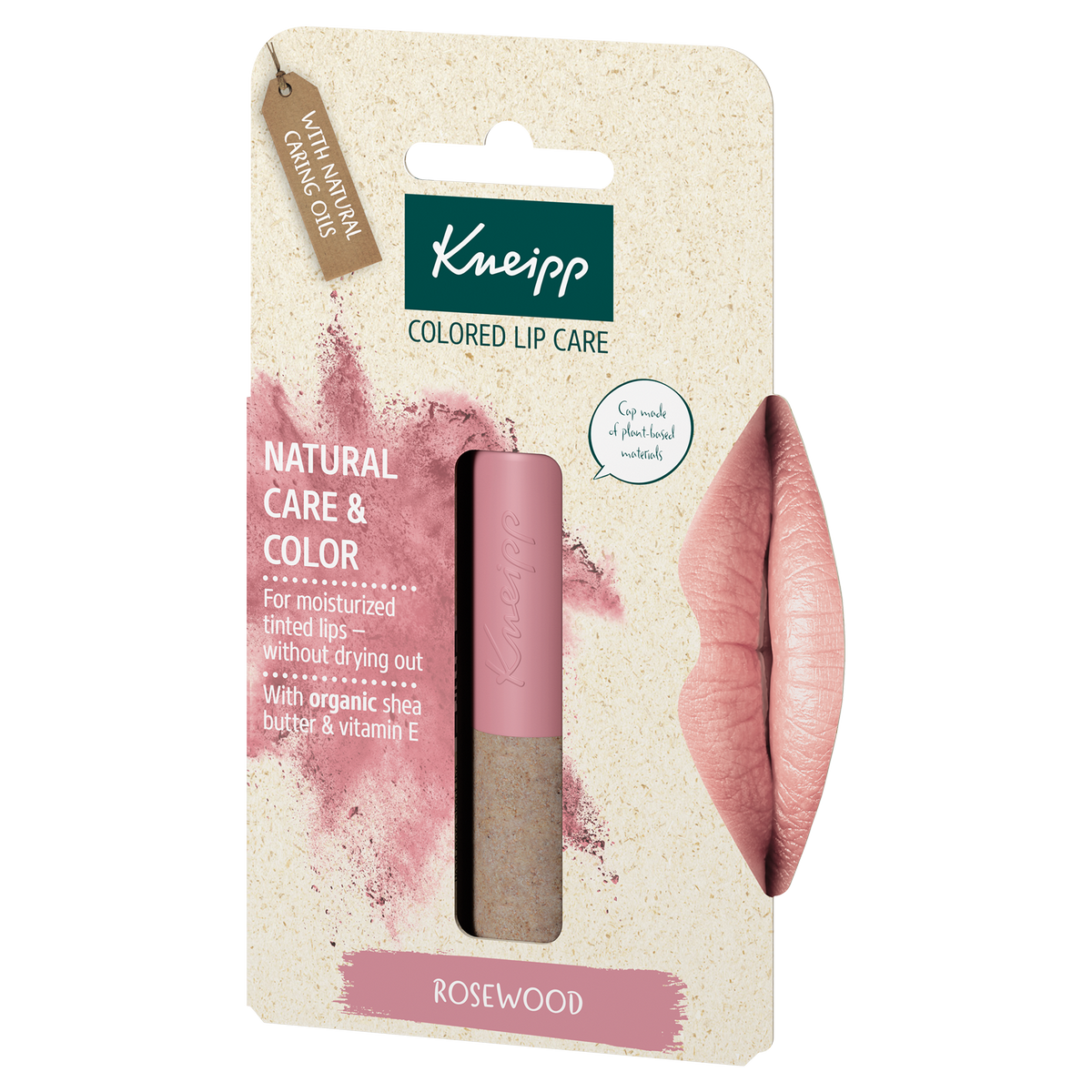 Kneipp Colour Balm Rosewood, 4,7 g