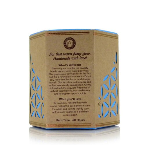 Lumânare organică Dehn Al Oudh - Agarwood 200 g însticlă
