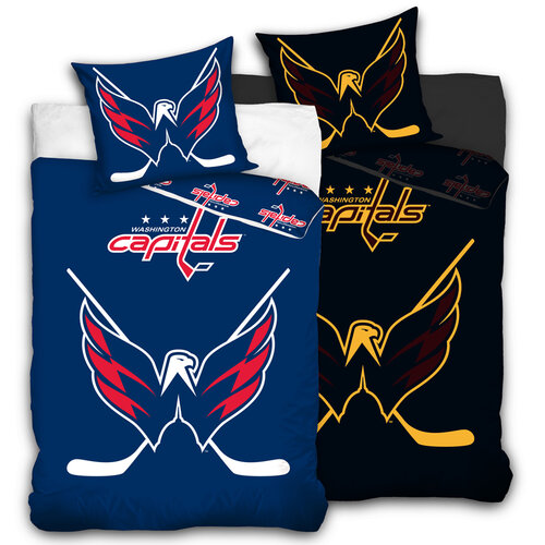 Bavlnené svietiace obliečky NHL Washington Capitals, 140 x 200 cm, 70 x 90 cm