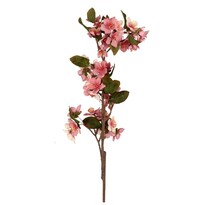 Umělá květina Třešňový květ růžová, 70 cm