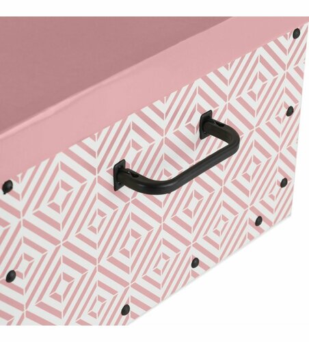 Compactor Zložljiva shranjevalna škatla Nordic, 50x 40 x 25 cm, roza