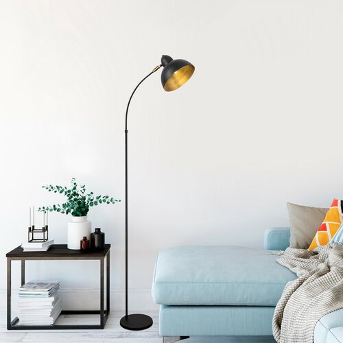 Stojacia lampa Varzan - 10855, čierna