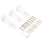 Set bară extensibilă perdele KRETA 19/16 mm, 120 - 210 cm, alb