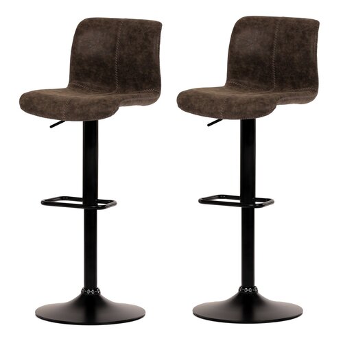 Set de scaune de bar AUB-806 BR3, 2 buc.